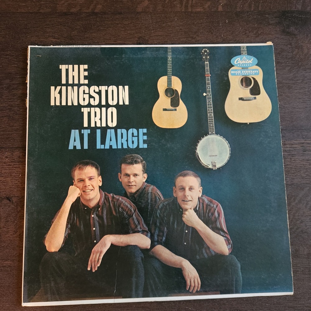 The Kingston Trio At Large Vintage Vinyl Record Capitol Records T-1199‎ LP